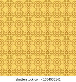 Modern Stylish Geometry Seamless Pattern Art Deco Background. Luxury Texture For Wallpaper, Invitation. Vector Illustration. Orange color.