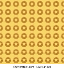 Modern Stylish Geometry Seamless Pattern Art Deco Background. Luxury Texture For Wallpaper, Invitation. Vector Illustration. Orange color.