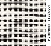 Modern Stylish Halftone Texture. Endless Abstract Background With Random Size Squares. Vector Seamless Chaotic Squares Mosaic Pattern.