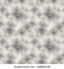 Modern Stylish Halftone Texture. Endless Abstract Background With Random Size Squares. Vector Seamless Chaotic Squares Mosaic Pattern.
