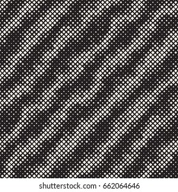 Modern Stylish Halftone Texture. Endless Abstract Background With Random Size Squares. Vector Seamless Chaotic Squares Mosaic Pattern.