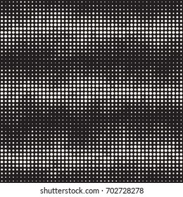 Modern Stylish Halftone Texture. Endless Abstract Background With Random Size Circles. Vector Seamless Mosaic Pattern.