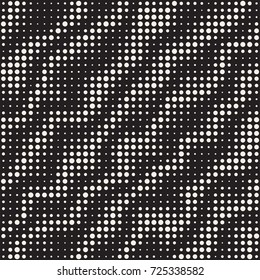 Modern Stylish Halftone Texture. Endless Abstract Background With Circles. Vector Seamless Mosaic Pattern.