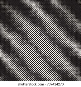 Modern Stylish Halftone Texture. Endless Abstract Background With Random Size Squares. Vector Seamless Chaotic Squares Mosaic Pattern.