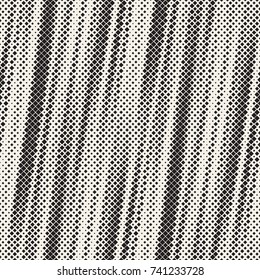 Modern Stylish Halftone Texture. Endless Abstract Background With Random Size Squares. Vector Seamless Chaotic Squares Mosaic Pattern.