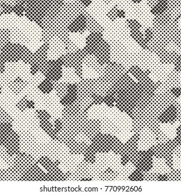 Moderna textura de semitono con estilo. Fondo Abstractas Interminable Con Cuadrados De Tamaño Aleatorio. Patrón de mosaico de cuadrados caóticos sin fisuras de Vector