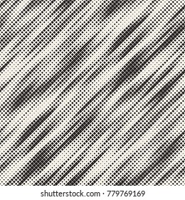 Modern Stylish Halftone Texture. Endless Abstract Background With Random Size Squares. Vector Seamless Chaotic Squares Mosaic Pattern