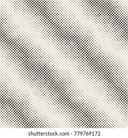 Modern Stylish Halftone Texture. Endless Abstract Background With Random Size Circles. Vector Seamless Mosaic Pattern.