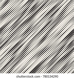 Modern Stylish Halftone Texture. Endless Abstract Background With Random Size Squares. Vector Seamless Chaotic Squares Mosaic Pattern