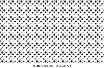 Modern Stylish Halftone Texture. Seamless Abstract Background with Random Size Squares. Vector Chaotic Squares Mosaic Pattern. Vector Illustration.