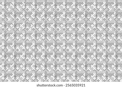 Modern Stylish Halftone Texture. Seamless Abstract Background with Random Size Squares. Vector Chaotic Squares Mosaic Pattern. Vector Illustration.