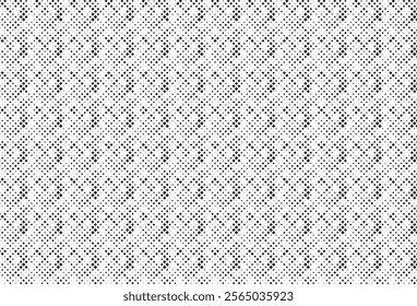 Modern Stylish Halftone Texture. Seamless Abstract Background with Random Size Squares. Vector Chaotic Squares Mosaic Pattern. Vector Illustration.