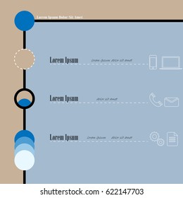Modern stylish infographics options template with icons.Vector template for web design and workflow layout