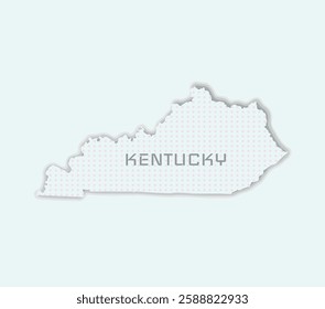 Modern and stylish Kentucky state map. Great for educational, business, and design projects.	