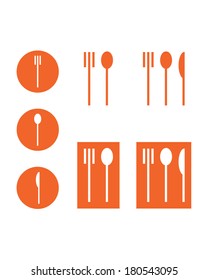 Modern and stylish kitchen utensil set and icons - Vector