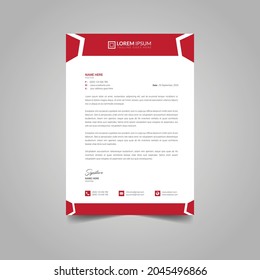 Modern Stylish Letter Head design Template Vector