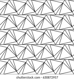 Modern stylish linear background. Seamless vector pattern