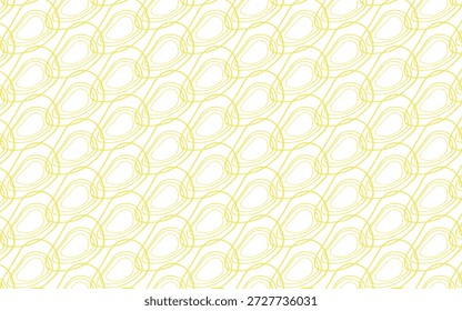 Modern stylish linear design in gold. Seamless vector pattern