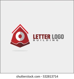 Modern and stylish logo design of 0 in vector for construction, home, real estate, building, property etc. House letter logo template.