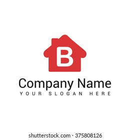 Modern and stylish logo design of  B   in vector for construction, home, real estate, building, property etc.
