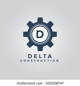 Modern and stylish logo design of D in vector for construction, home, real estate, building, property etc.