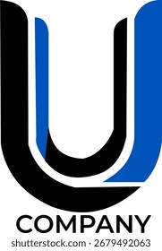 Modern and stylish logo design featuring the initial “U” with a clean professional look.