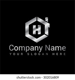 Modern and stylish logo design of H in vector for construction, home, real estate, building, property etc.