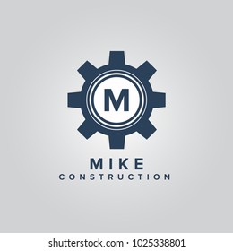 Modern and stylish logo design of M in vector for construction, home, real estate, building, property etc.