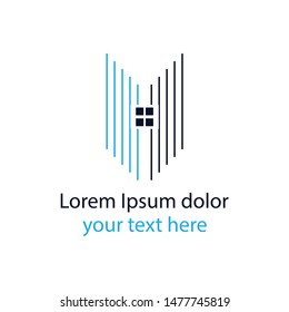 Modern and stylish logo design  vector for construction, home, real estate, building, property etc.