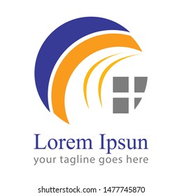 Modern and stylish logo design  vector for construction, home, real estate, building, property etc.
