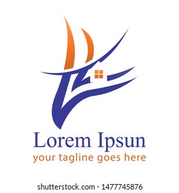 Modern and stylish logo design  vector for construction, home, real estate, building, property etc.
