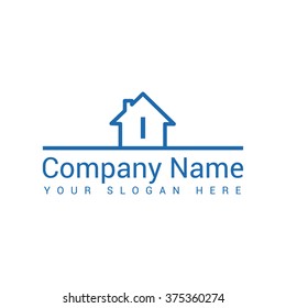 Modern and stylish logo design of  I  in vector for construction, home, real estate, building, property etc.