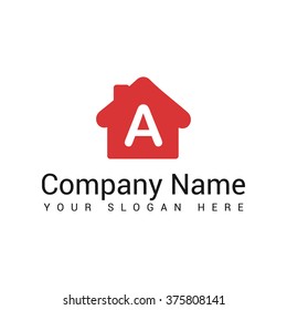 Modern and stylish logo design of   A  in vector for construction, home, real estate, building, property etc.