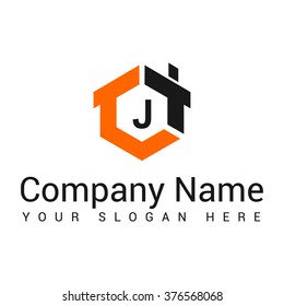 Modern and stylish logo design in vector for construction, home, real estate, building, property etc.