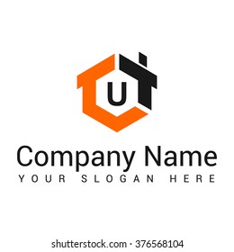 Modern and stylish logo design in vector for construction, home, real estate, building, property etc.