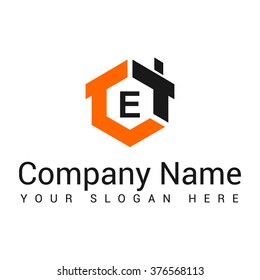 Modern and stylish logo design in vector for construction, home, real estate, building, property etc.