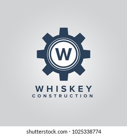 Modern and stylish logo design of W in vector for construction, home, real estate, building, property etc.