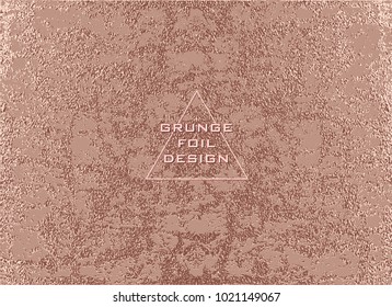 Modern and stylish minimal design. Copper glossy background. Metallic texture. Bronze metal .