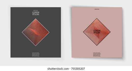 Modern and stylish minimal design. Copper glossy background. Metallic texture. Bronze metal texture. Rose quartz pattern. Abstract shiny background. Luxury sparkling background for holiday, invitation