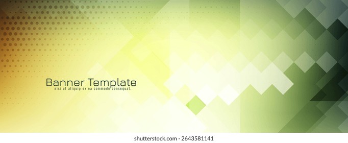 Modern stylish mosaic pattern banner design vector