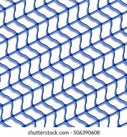 Modern stylish pattern of mesh. Repeating abstract background