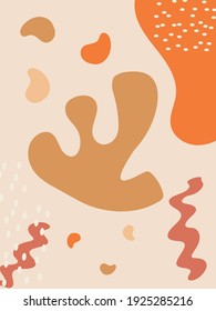 Modern and stylish poster templates with abstract shapes in pastel tones. Modern invitations, flyers, posters, greeting cards, packaging and corporate identity design. Vector graphic.
