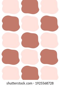 Modelos de póster modernos y elegantes con formas abstractas en tonos polvos pastel sobre blanco. Invitaciones modernas, folletos, carteles, tarjetas de felicitación, diseño de embalaje. Gráficos vectoriales.