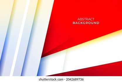 Modern stylish red background with overlap paper effect.