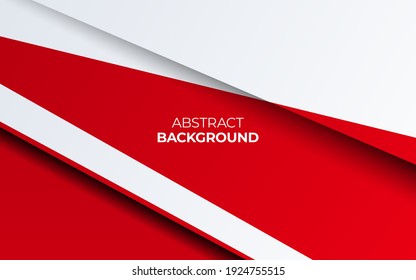 Modern stylish red background and paper effect