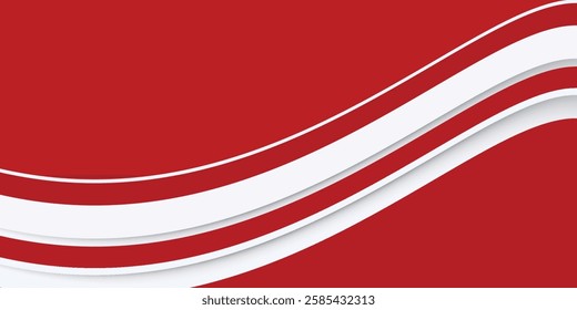 Modern stylish red background with paper effect