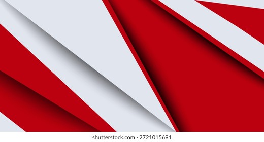 Modern stylish red background with paper effect