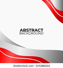 Moderno y elegante fondo rojo y blanco. Resumen de fondo rojo y blanco con diseño fluido.