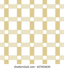 Modern stylish reticulated design in gold. Seamless vector pattern