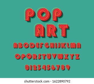 Modern stylish retro effect in pop art style with a texture pattern and shadow.